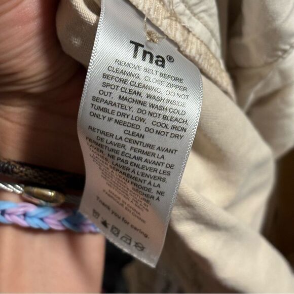 TNA ARITZIA Cargo Pants Flax Beige Tan- Size XL - Picture 11 of 12